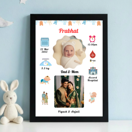 Personalized Baby Birth Frame Design 2 updated