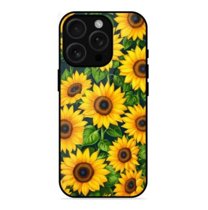 digital sunflower glass cover