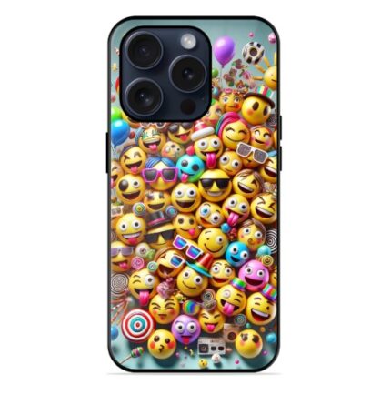 funny emoji glass cover