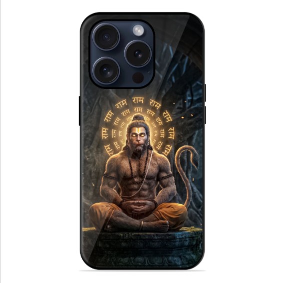 lord hanuman Lord Hanuman Printed Glass Mobile Cover - Image 1